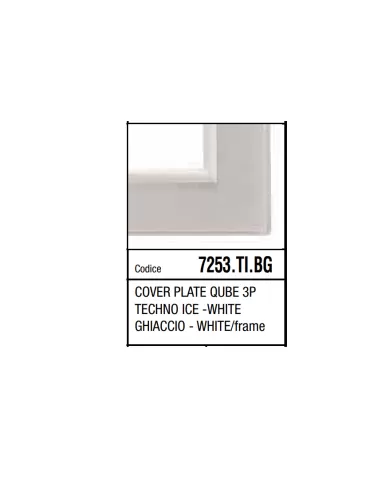 Marlanvil 7253.TI.BG Qube 3p Techno Eisplatte Eisweiß Cr/B